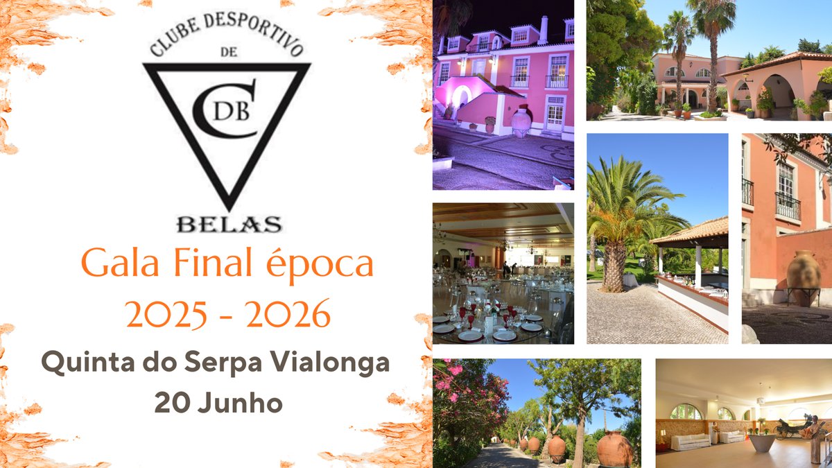 📣 Gala final de época 2025_2026 - 20 Junho 2026 📣