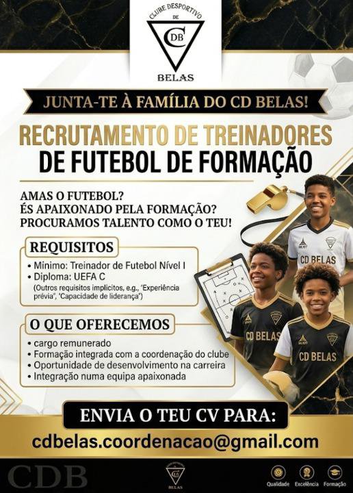 Recrutamento de Treinadores de Futebol de Formação