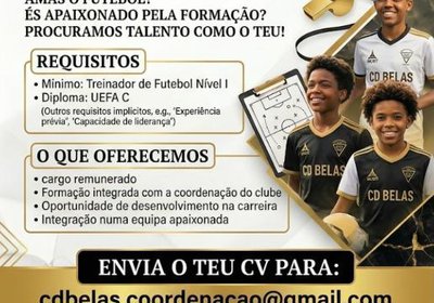 Recrutamento de Treinadores de Futebol de Formação