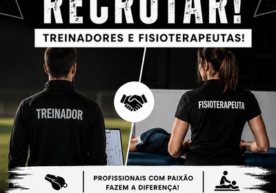 ⚠️ Estamos a Recrutar Treinadores e Fisioterapeutas! Candidata-te Já!