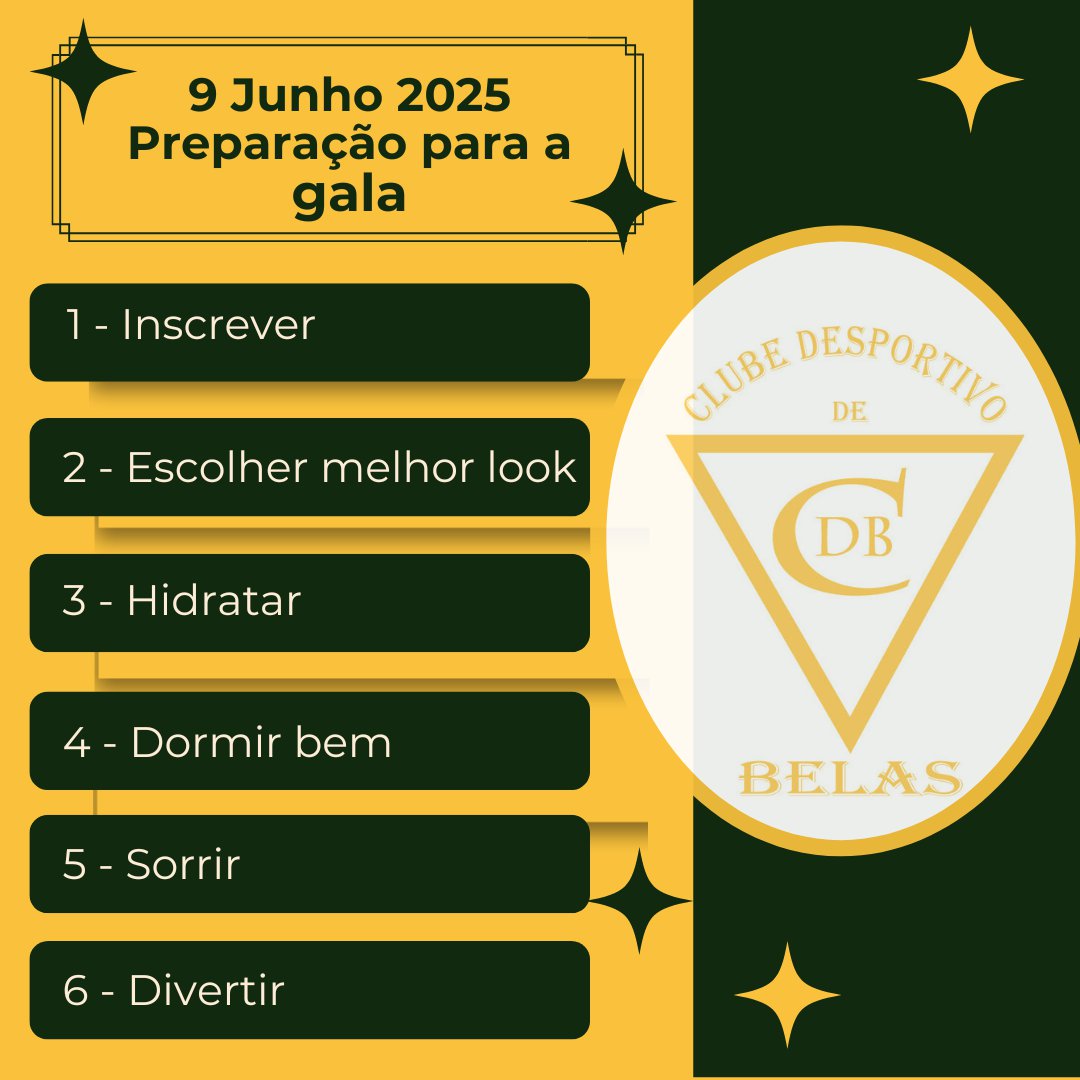 📣 REMINDER - Gala final de época 2024_2025 - 9 de Junho 2025 📣