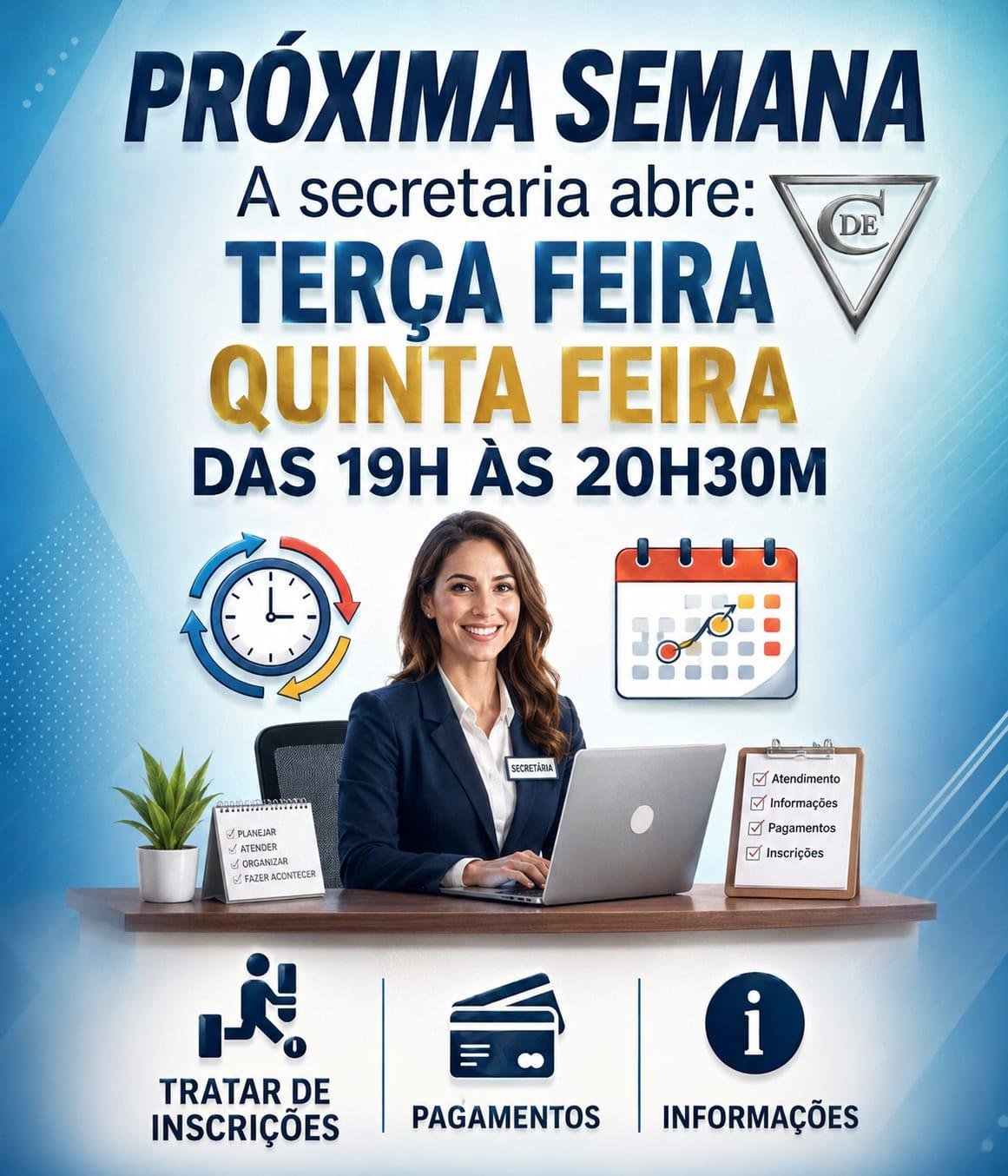 Horário de Funcionamento da Secretaria