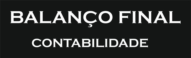 Balanço Final Contabilidade