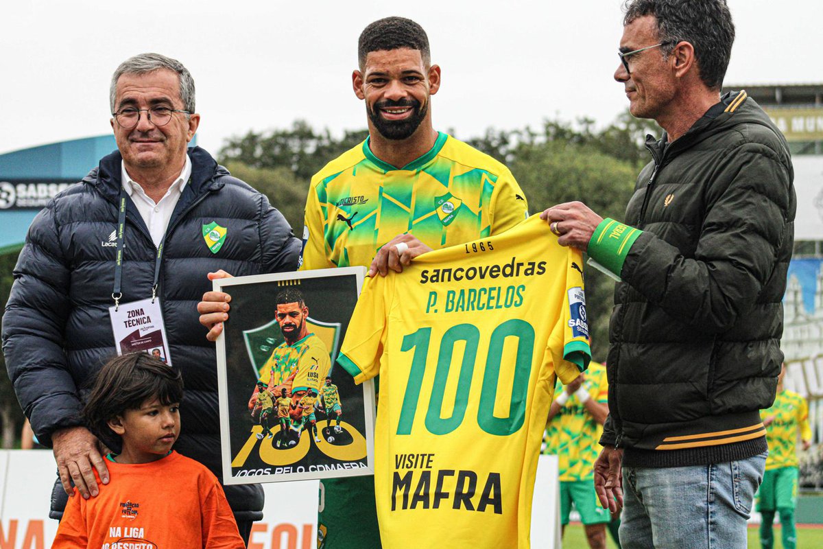 Pedro Barcelos alcança marca de 100 Jogos pelo CD Mafra