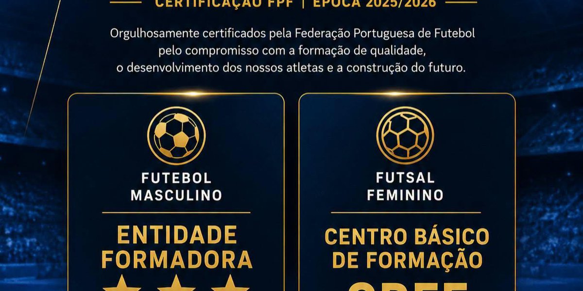Certificação FPF - Época 2025/2026
