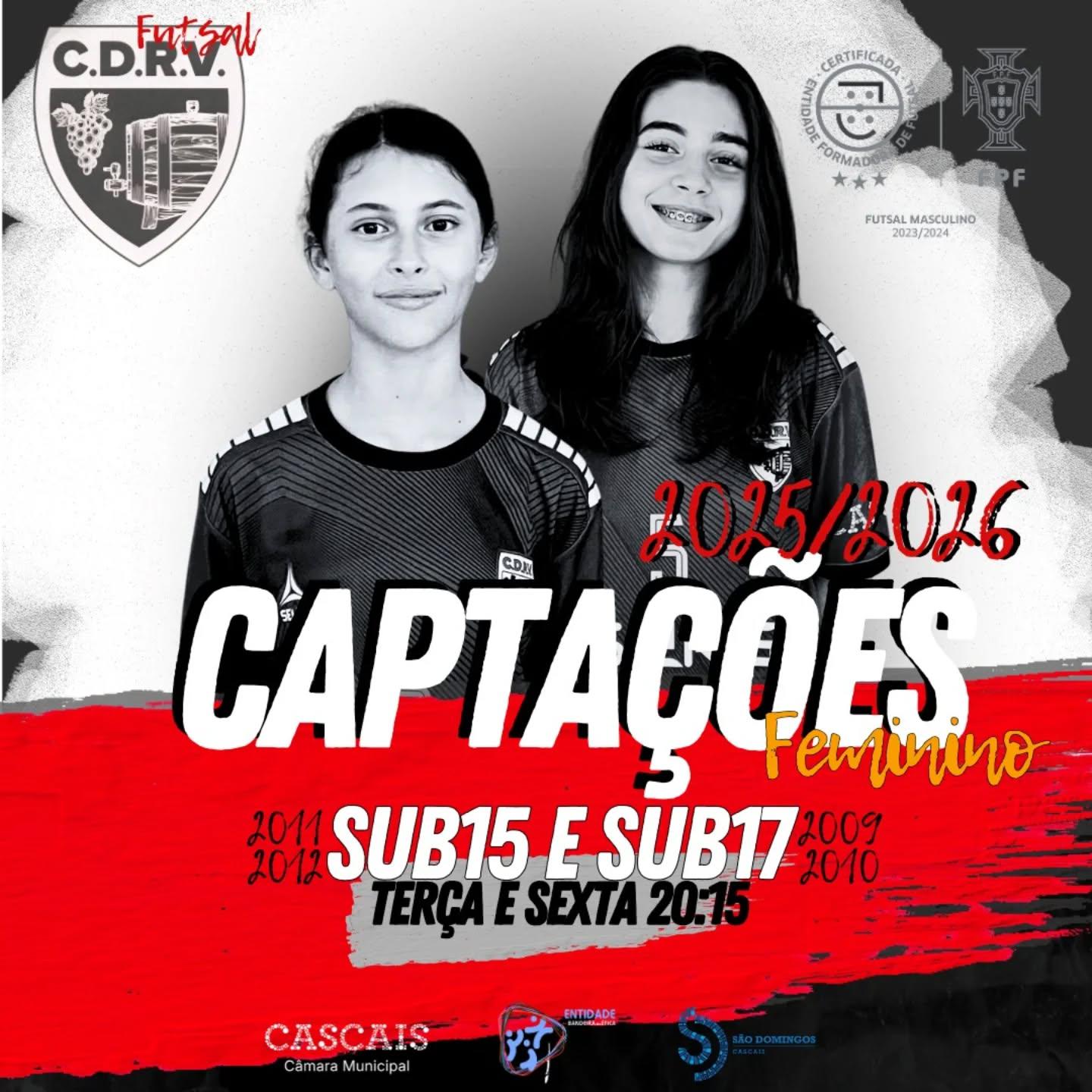 Captações Fem Sub 15 - Sub 17