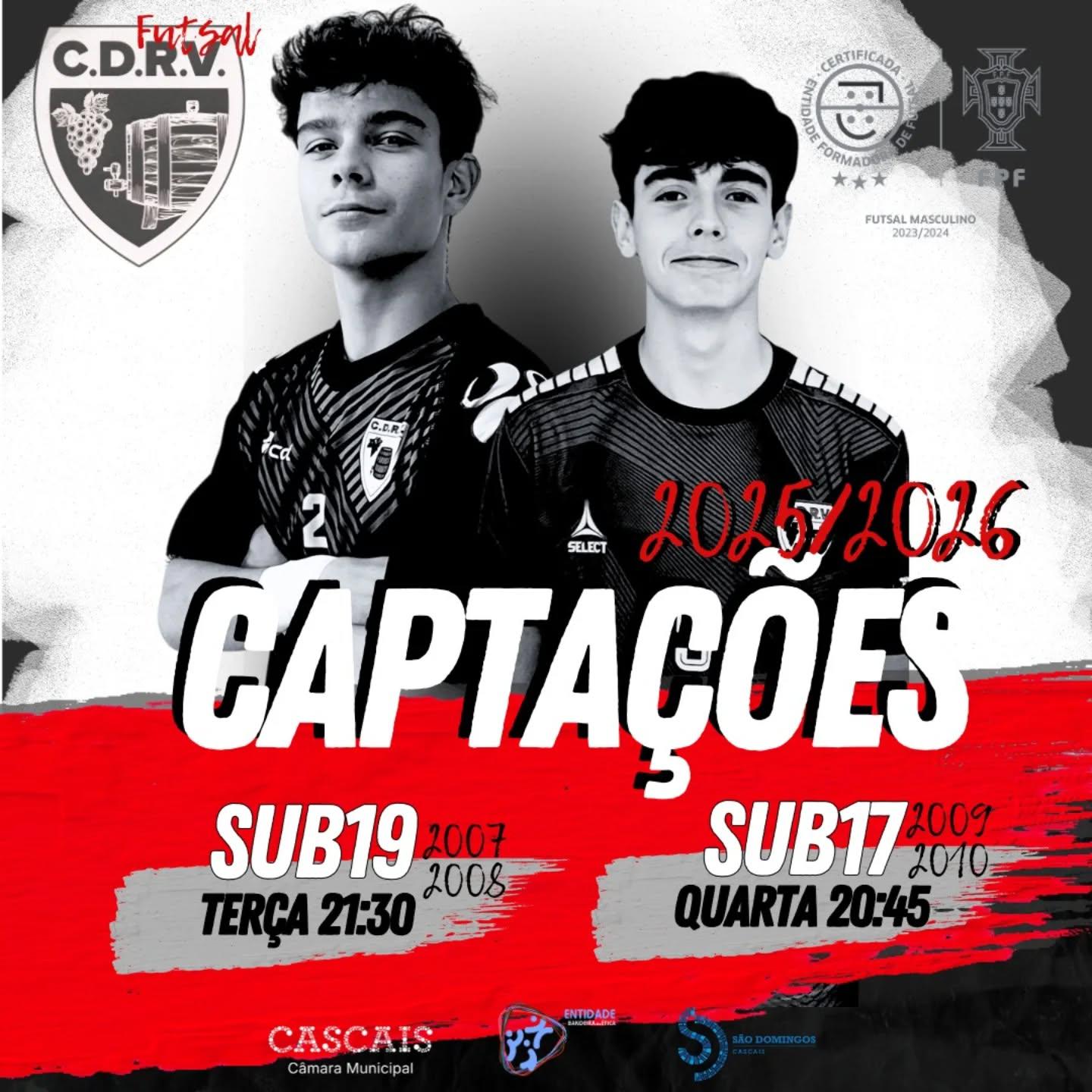 Captações Sub 17 - Sub 19