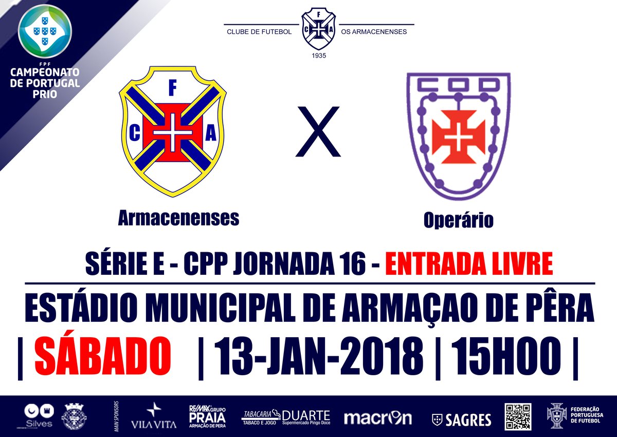 CAMPEONATO DE PORTUGAL SE 2017/18 - JORNADA 16