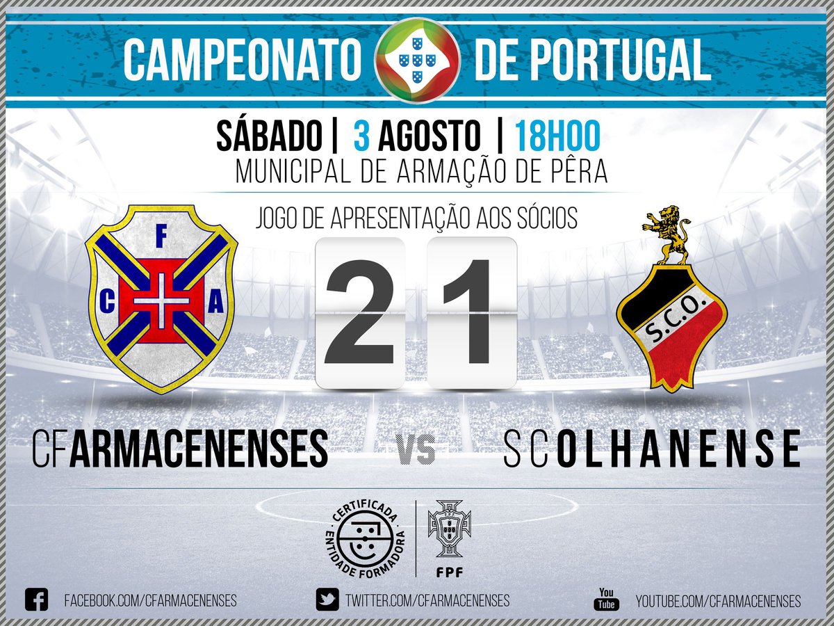 Armacenenses 2 - 1 Olhanense
