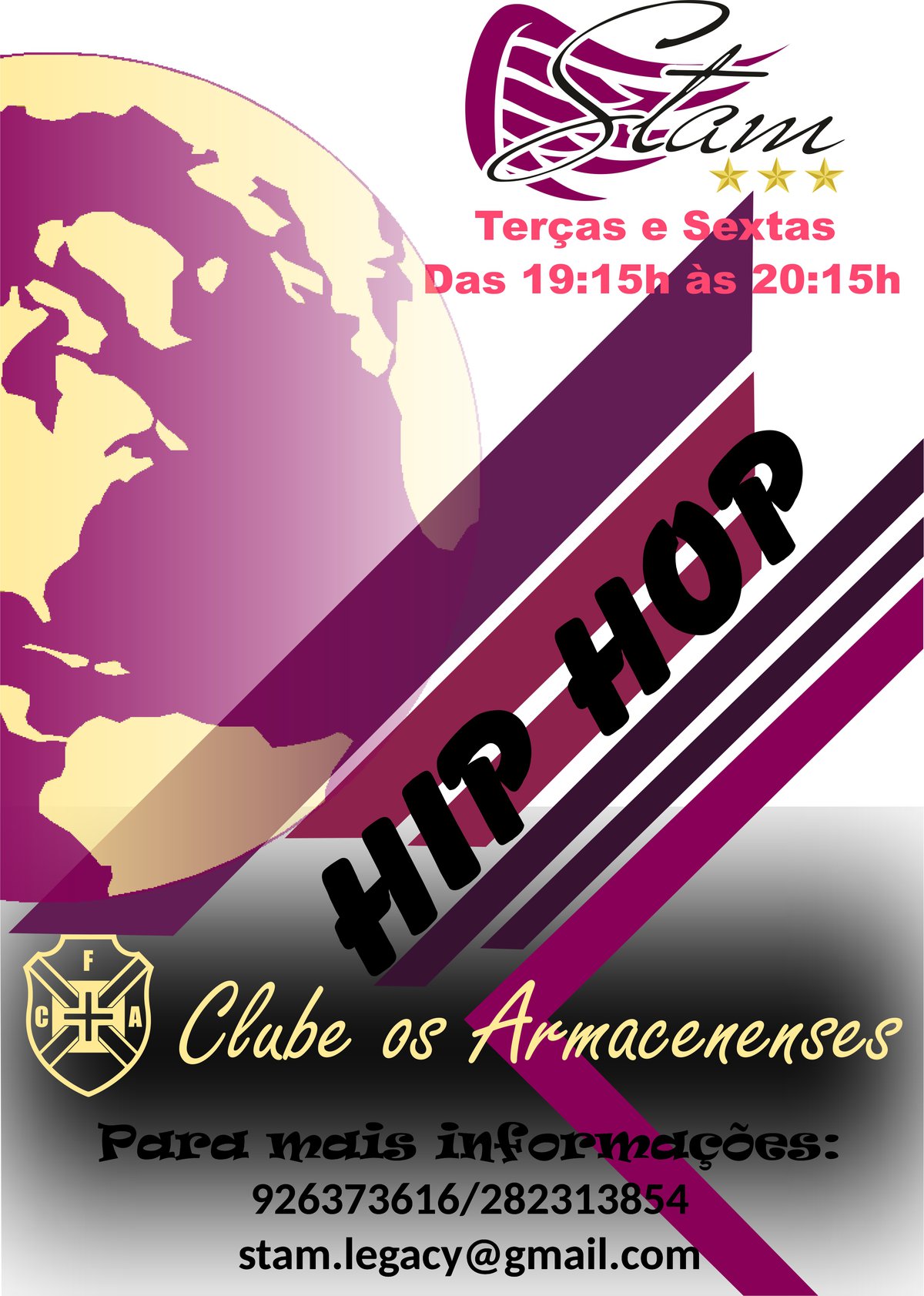 AULAS DE HIP HOP E DANÇAS DE SALÃO