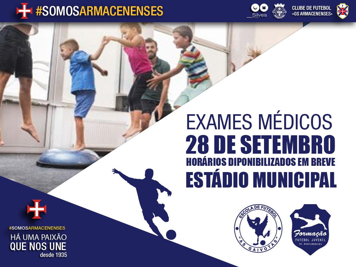 Exames médicos para Formação