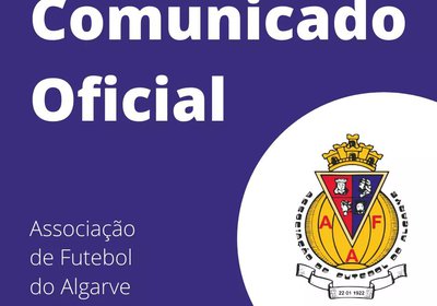 Comunicação da Associação de Futebol do Algarve