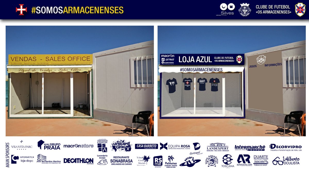 Clube prepara loja Azul