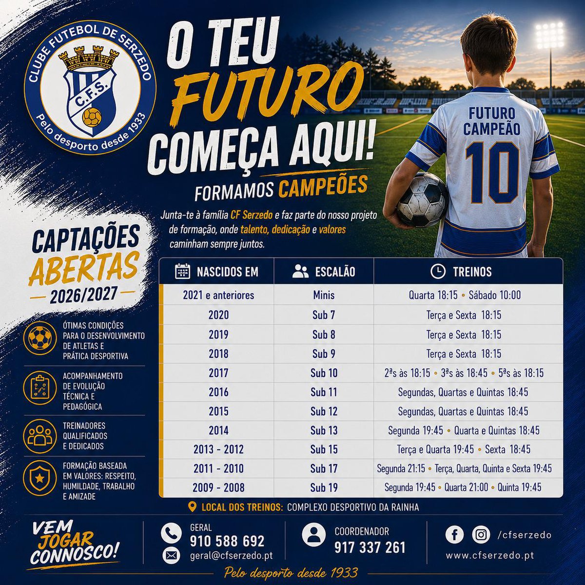 Captações Abertas 2026/2027