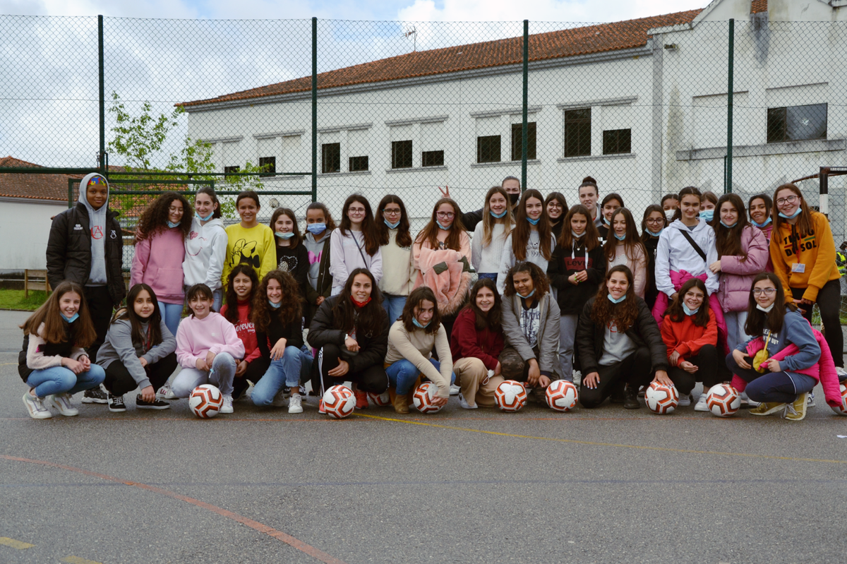 Secção de Futebol visitou a Escola Básica de Albergaria