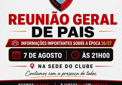 REUNIÃO GERAL DE PAIS.