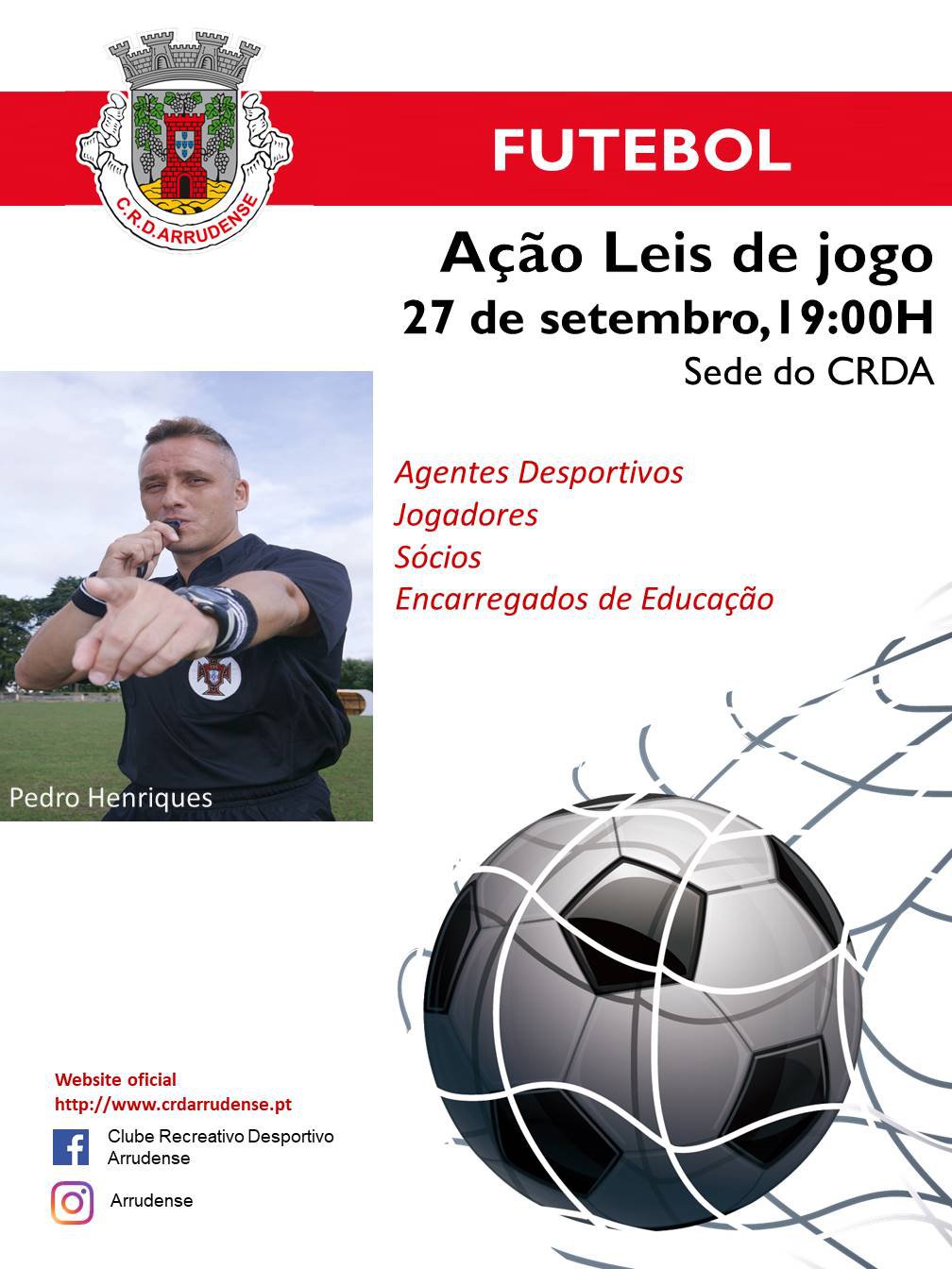 Ação de formação e esclarecimento sobre Leis de Jogo