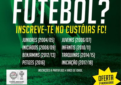 Inscrições Futebol Formação Época 2022/23