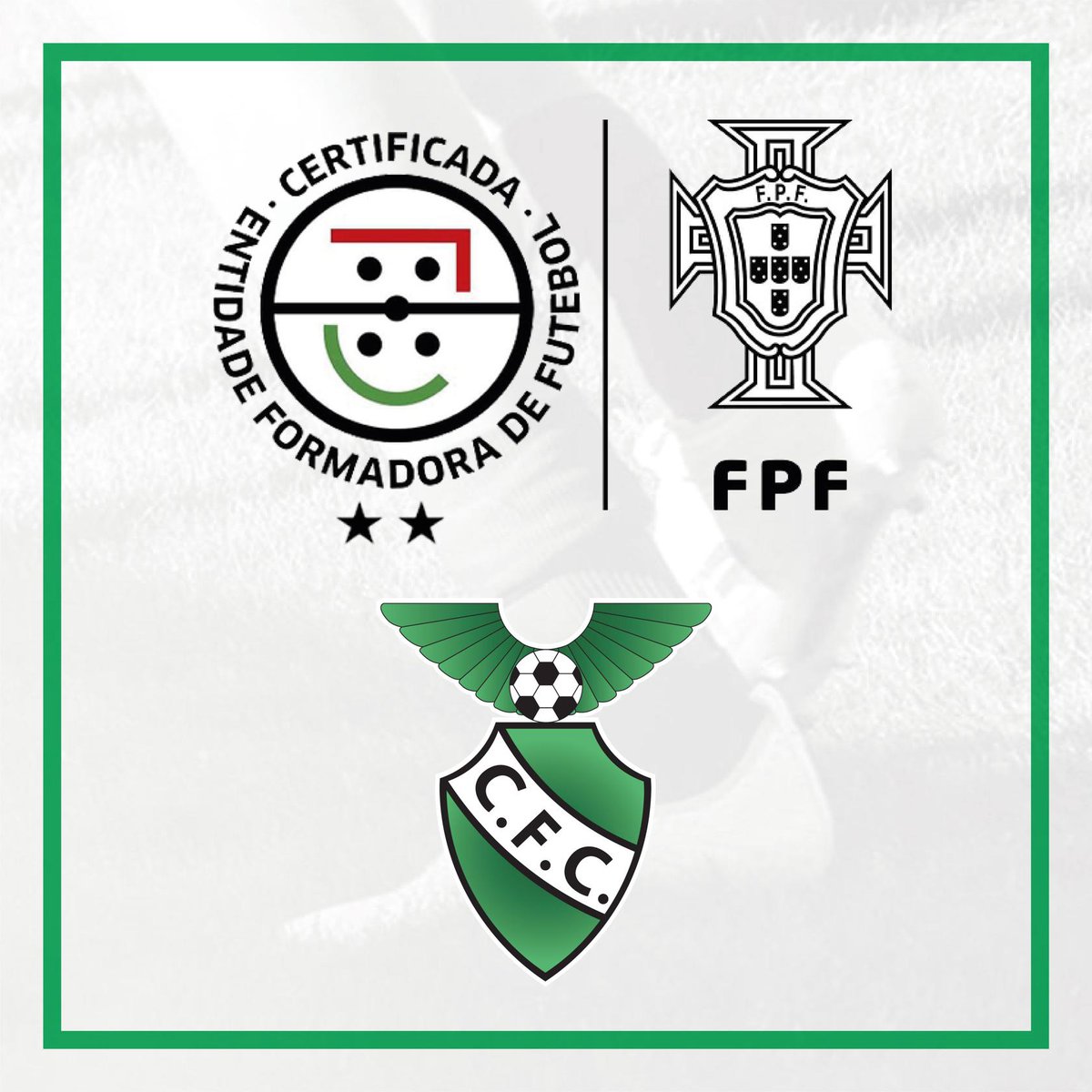 Custóias FC distinguindo pela FPF como Entidade Formadora Certificada 2 estrelas