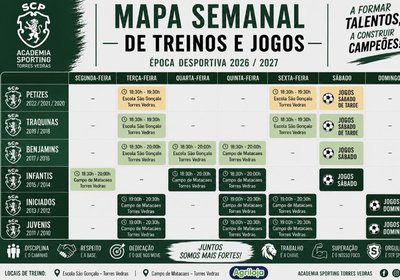 MAPA DE TREINOS E JOGOS - 26/27