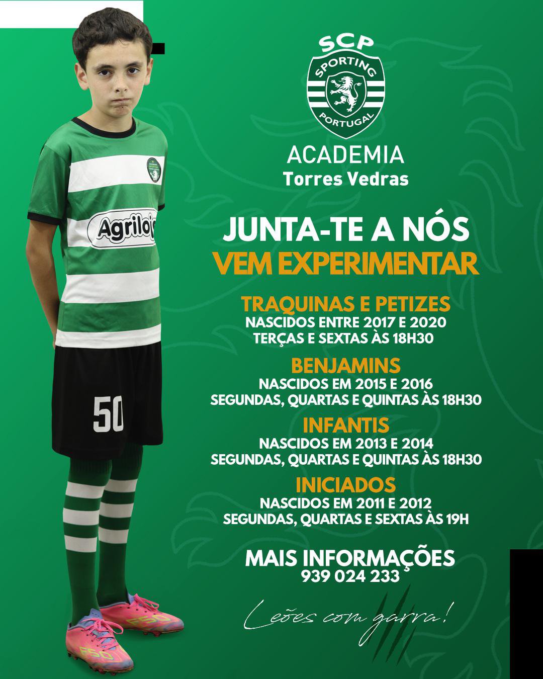 JUNTA-TE A NÓS ... VEM EXPERIMENTAR A NOSSA ACADEMIA!!!