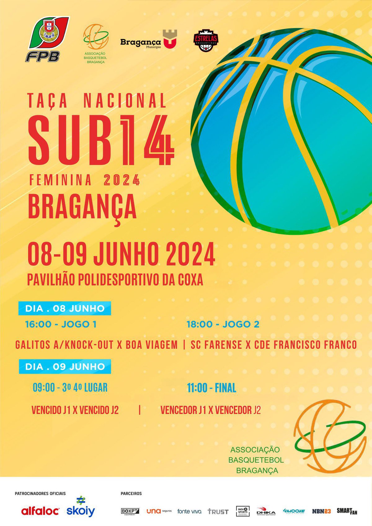 Final Four da Taça Nacional de Sub-14 Femininos será disputada em Bragança