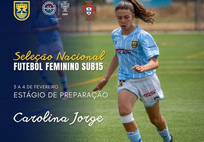Carolina Jorge na Seleção Nacional Sub15F