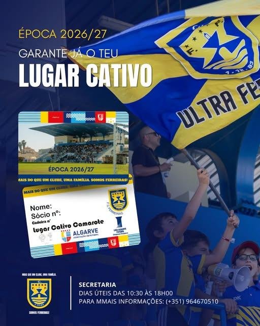 No F.C. Ferreiras, cada adepto é parte da equipa. Mas há lugares que são especiais. Os Lugares Cativos