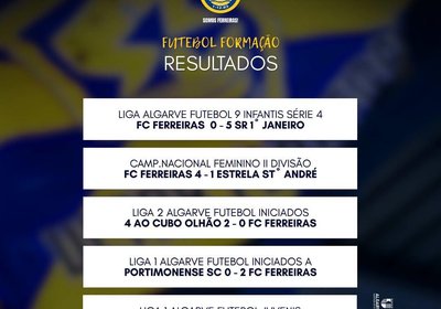 ⚽️ Resultados Formação Futebol Clube de Ferreiras