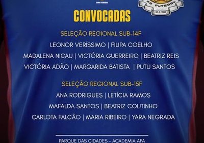 15 ATLETAS CONVOCADAS PARA AS SELEÇÕES DO ALGARVE!
