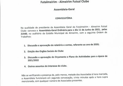 Convocatória Assembleia Geral