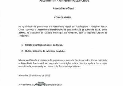 Convocatória Assembleia Geral