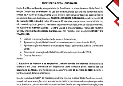 ASSEMBLEIA GERAL EXTRAORDINÁRIA