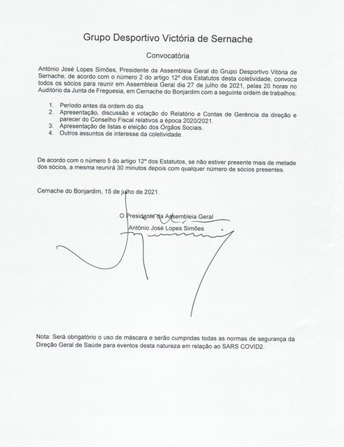 ASSEMBLEIA GERAL EXTRAORDIÁRIA