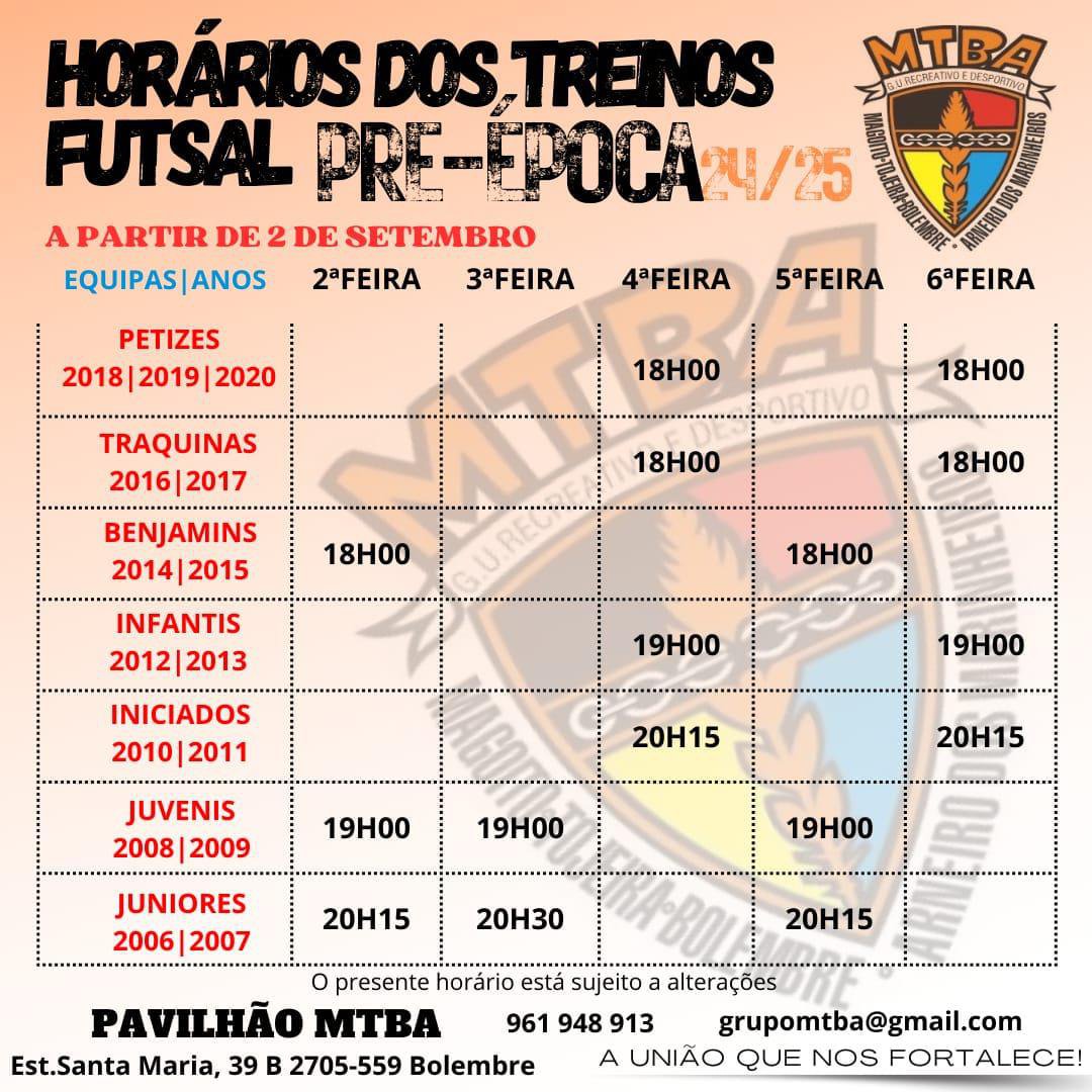 Futsal - Época desportiva 2024/2025