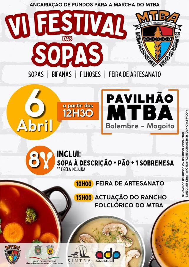 VI FESTIVAL DAS SOPAS 2025 do MTBA