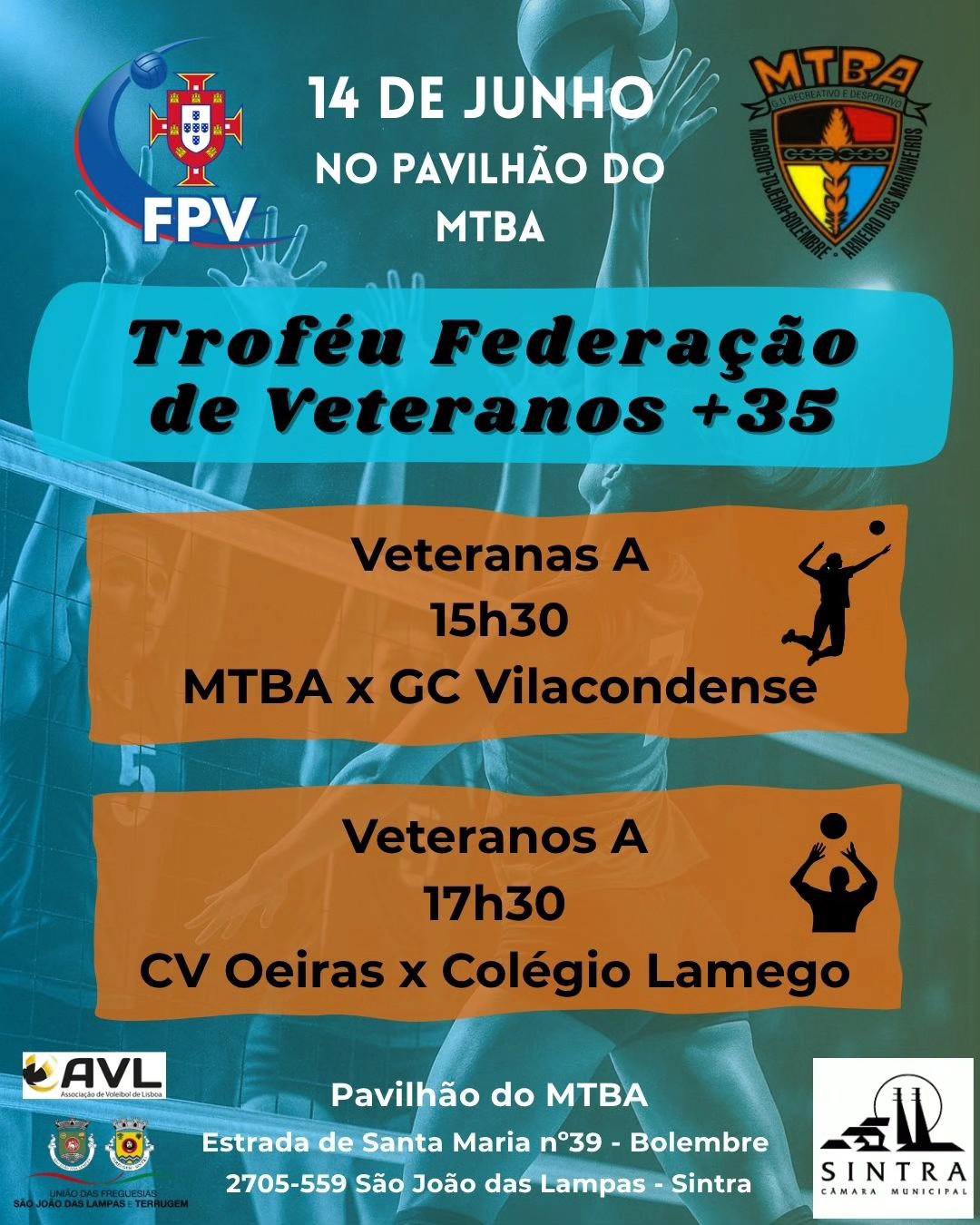 Trofeu Federação de Veteranos  - 14 de Junho