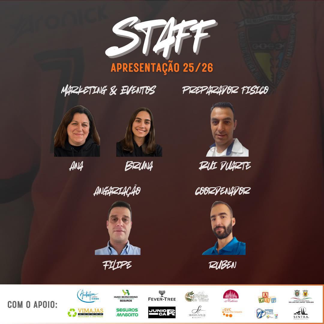 Futsal Formação - Época 2025/2026 - Novo staff