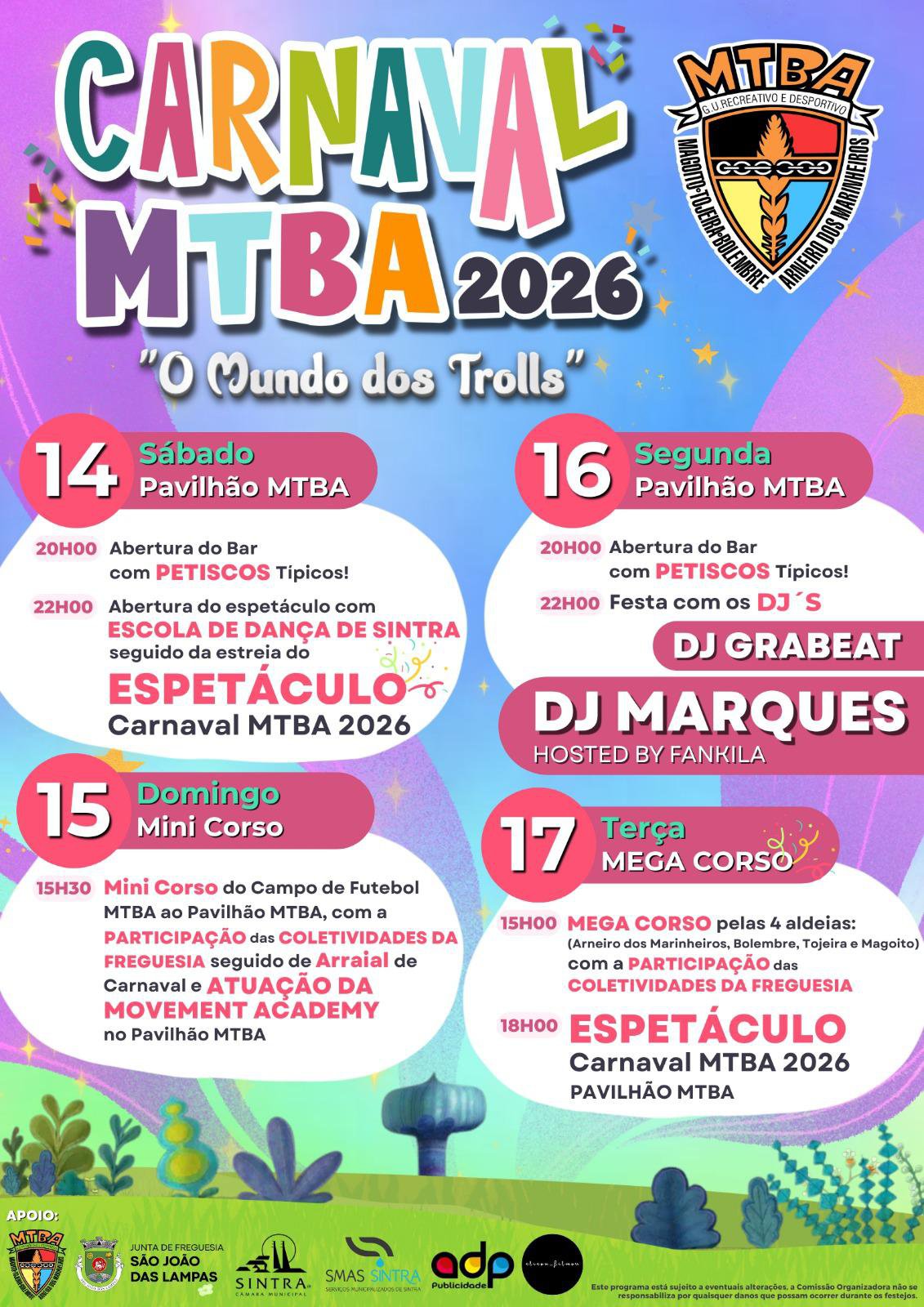 CARNAVAL MTBA 2026 – “O Mundo dos Trolls”
