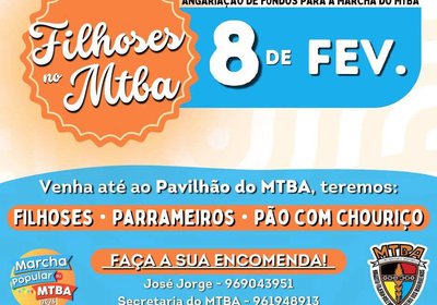 Filhoses no MTBA | 8 de Fevereiro