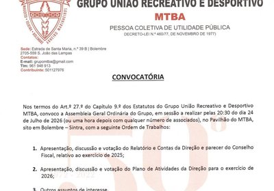 MTBA - Assembleia Geral
