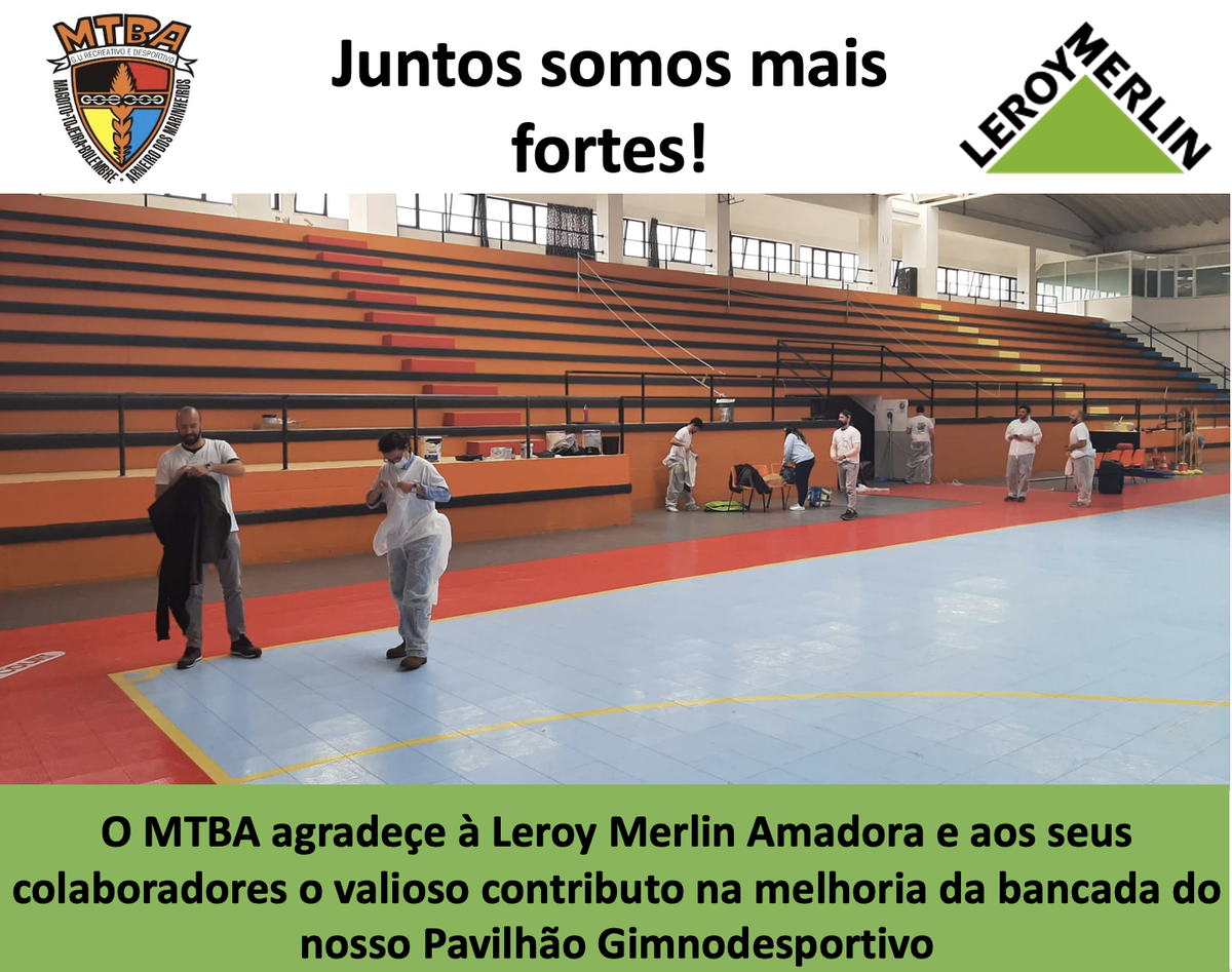 Leroy Merlin apoia na melhoria do pavilhão