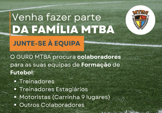 MTBA - Estamos a recrutar !