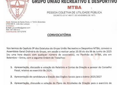 Assembleia Geral do MTBA . 06/06/2025