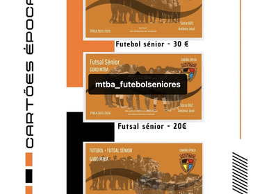 CARTÃO DE ÉPOCA MTBA - 2025/2026