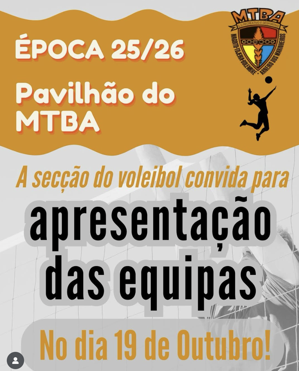 Voleibol - Apresentação da época 2025/2026