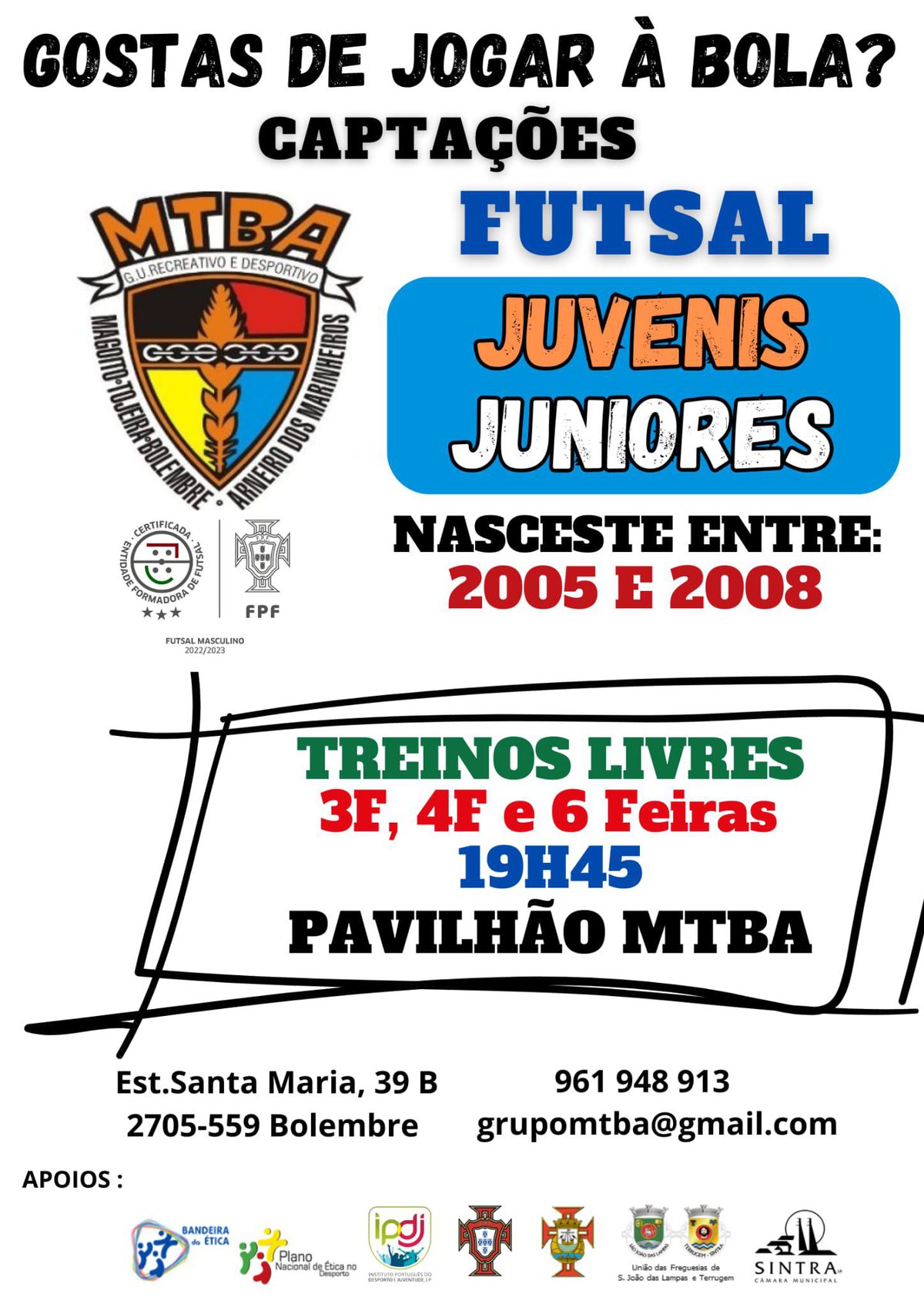 Futsal - Treinos de Observação