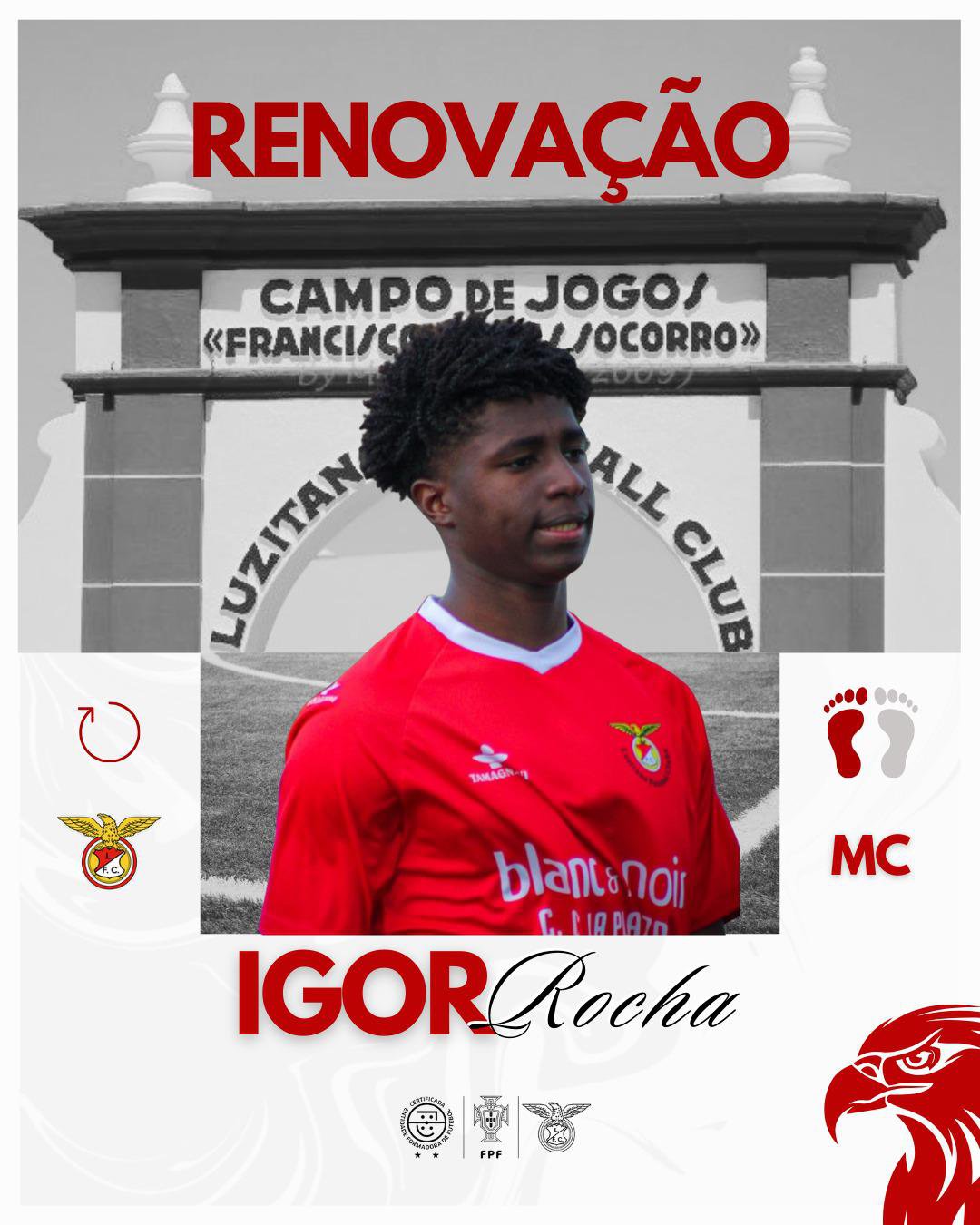Igor Rocha renova com o Lusitano FC