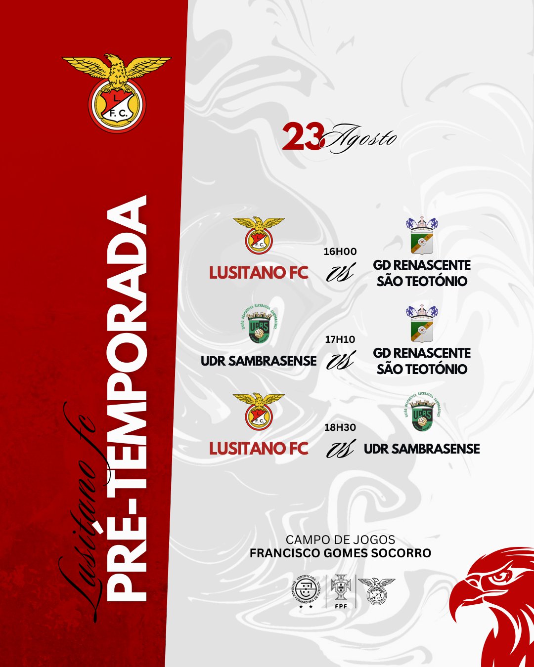 Início da Pré Temporada do Lusitano FC