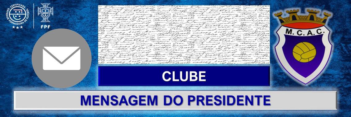 MENSAGEM DO PRESIDENTE